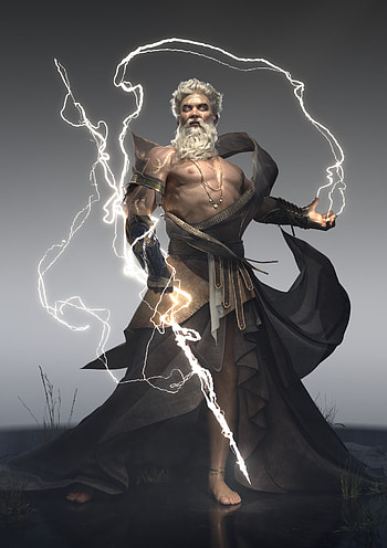 Zeus, ArtStation collection, Divine inspiration, Captivating artwork HD phone wallpaper