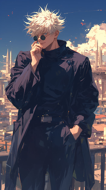 Satoru Gojo Jujutsu Kaisen , Jujutsu Kaisen, Satoru Gojo, aura farming HD phone wallpaper
