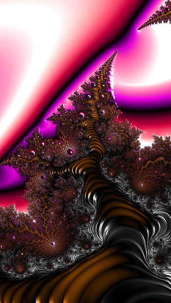Vertical Fractal Background for Smart, brown, purple, pattern, psychedelic, trippy, Abstract, fractal, abstract purple HD phone wallpaper