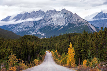 Nature, Mountains, Road, Turn, Dahl, Distance HD wallpaper