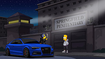 Milhouse Van Houten And Bart Simpson, the-simpsons, cartoons, animated-tv-series HD wallpaper