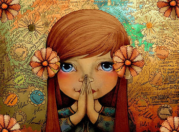 Taylor, artwork, painting, face, flowers, girl HD wallpaper