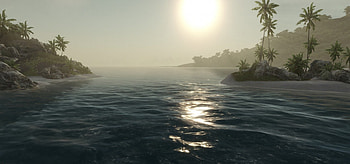 Crysis, island, colors, water, sun HD wallpaper