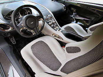Interior, Aston Martin, Cars, Steering Wheel, Rudder, Salon, Speedometer, 2009, One-77 HD wallpaper