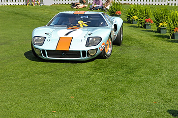 68 GT40, blue, ford, gt40, car HD wallpaper