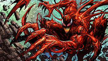 Carnage, orange, red, Anime, Symbiote, Marvel HD wallpaper