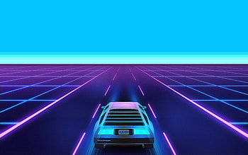 Retrowave, 80s, 90s, synth HD wallpaper
