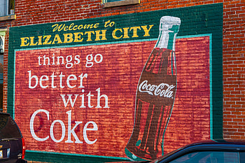 Coke Sign in Elizabeth City, North Carolina, coke, sign, painted, usa HD wallpaper