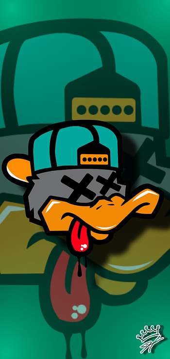 Evil Duck MK, 11, 12, Galaxy, 13, art, Max, S Tab, +, Pro, Ultra, , S20, orange, S22, S10, S21, Note, iPad, Samsung, Plus HD phone wallpaper