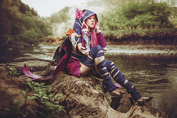 League Of Legends Cosplay , cosplay, girls, model, league-of-legends HD wallpaper