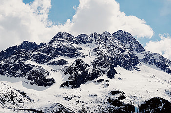 Nature, Mountains, Vertex, Tops, Snow Covered, Snowbound HD wallpaper