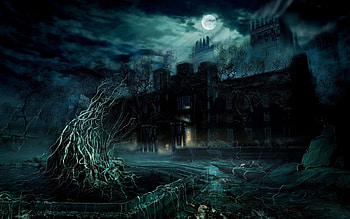 Landscape, Art, Night, Castles HD wallpaper