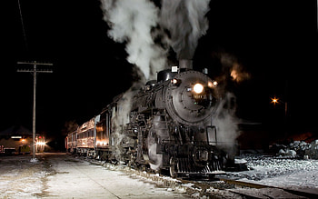 Smoke, Miscellanea, Miscellaneous, Road, Train HD wallpaper