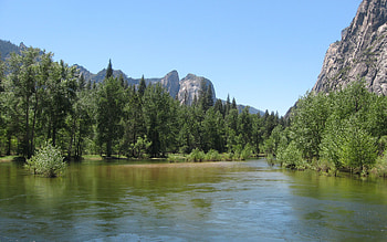 Yosemite Revisited, river, cliffs, trees, nature, mountain HD wallpaper
