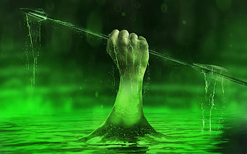 Arrow (TV Series 2012– ), tv series, poster, arrow, water, hand HD wallpaper