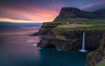 Waterfall Nature, nature, waterfall HD wallpaper