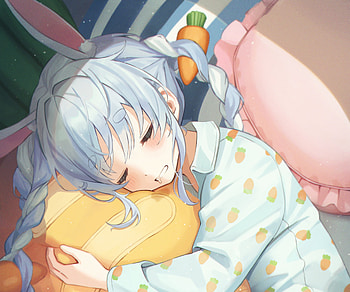 Usada Pekora, hololive, Usada Pekora, Anime, Virtual Youtuber HD wallpaper