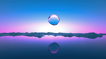 3d Stars Water Drops Reflection , 3d, water, drops, stars, reflection, artist, artwork, digital-art HD wallpaper