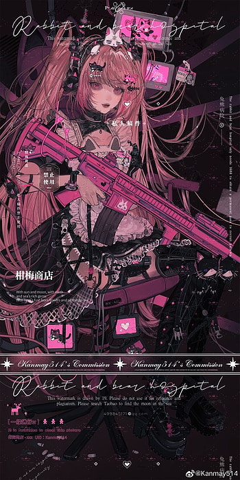 Anime girl, aesthetic, pink HD phone wallpaper