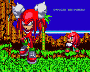 Knuckles the Echidna, Gaming, Sonic character, MOD generation HD wallpaper