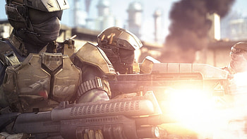 Halo Wars, Marine combat, Top-notch weaponry, Intense encounters HD wallpaper