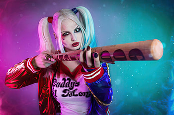 Harley Quinn Newcosplay, harley-quinn, superheroes, artist, cosplay, deviantart HD wallpaper