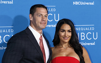 Nikki Bella, John Cena HD wallpaper