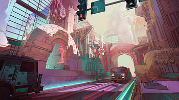 Visual Development Of City, artist, artwork, digital-art, artstation HD wallpaper