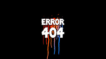 Error 404 Page, typography, dark, black HD wallpaper