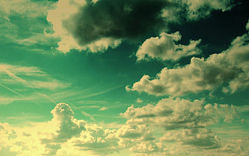 Nature, Sky, Clouds, Patterns, Azure HD wallpaper