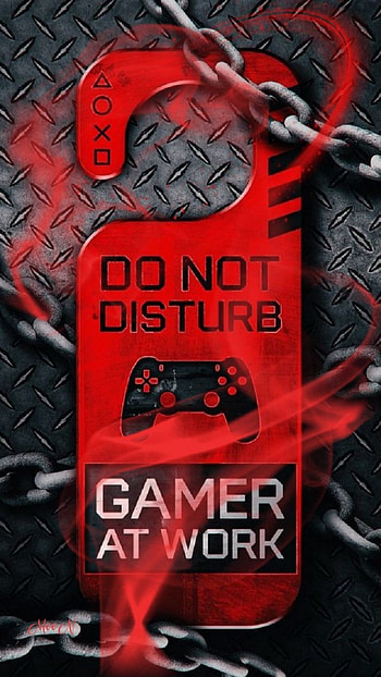 Do not disturb, red, fictional_character HD phone wallpaper
