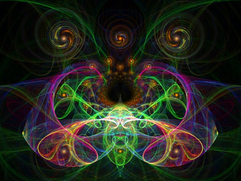 The cosmic path, fractal, abstract HD wallpaper