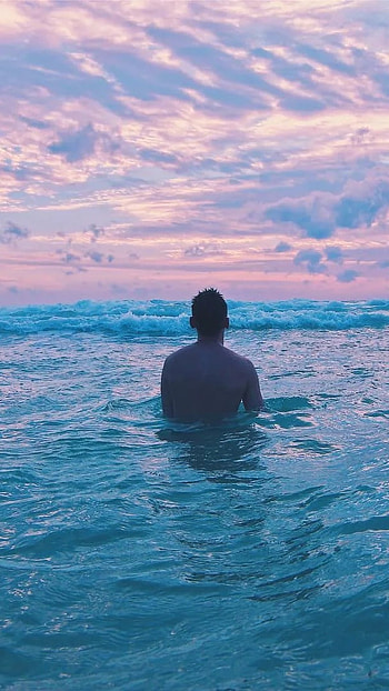 Single, Boy, Sea HD phone wallpaper