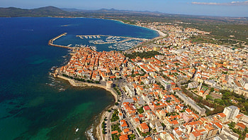 Alghero vista dal drone, Aerial graphy, Stunning views, Breathtaking perspectives HD wallpaper