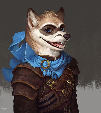 Art, Smile, Wolf, Nice, Sweetheart, Werewolf HD phone wallpaper