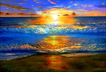 Resplandor, playa, pasion, color, vista HD wallpaper