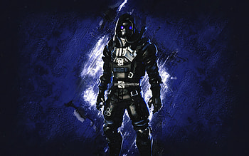 Fortnite IO Trooper Skin, Fortnite, main characters, blue stone background, IO Trooper, Fortnite skins, IO Trooper Skin, IO Trooper Fortnite, Fortnite characters HD wallpaper