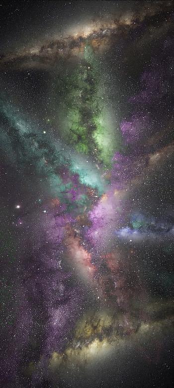 Multiverso Vía Láctea, Space, otro, colores, stars, , galaxy HD phone wallpaper