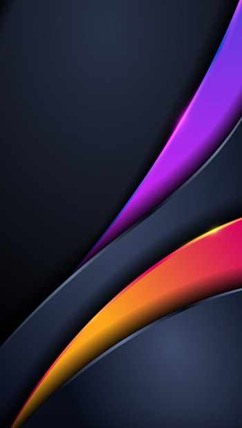 black purple material, digital, 3d, amoled, modern, neon, texture, design, layers, pattern, abstract HD phone wallpaper