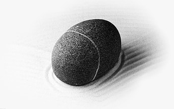 White & Black, stone, white, sand, black HD wallpaper