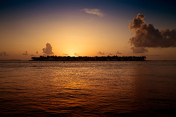 Nature, Water, Sunset, Sea, Sun, Horizon, Glare HD wallpaper