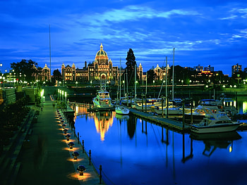Landscape, Night, Yachts HD wallpaper