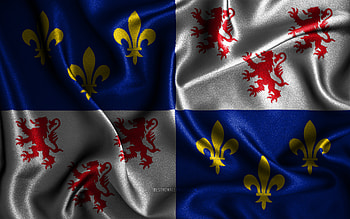 Picardy flag, , silk wavy flags, french provinces, Flag of Picardy, fabric flags, Day of Picardy, 3D art, Picardy, Europe, Provinces of France, Picardy 3D flag, France HD wallpaper