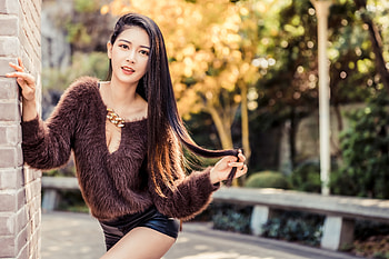 Long Hair, lady, model, hair, female HD wallpaper