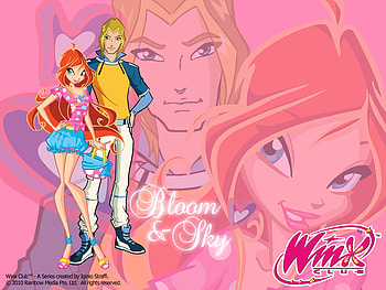Bloom & Sky, sky, bloom, winx club, love HD wallpaper
