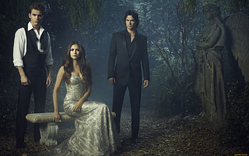 Vampire Diaries series, Enchanting storyline, Supernatural beings, Undying love HD wallpaper