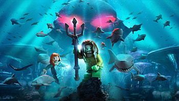 Lego, Aquaman, poster, movie, 2018 HD wallpaper
