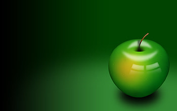 Green apple, Apple, Fruit, Artwork, Juicy HD wallpaper