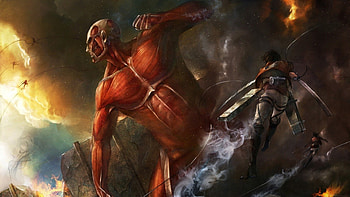 Shingeki No Kyojin, sword, anime, art, cool, monster, animeanime boys, warrior HD wallpaper