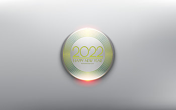 Happy New Year 2022, , green 3d elements, 2022 New Year, 2022 infographics background, 2022 concepts, 2022 metal background HD wallpaper